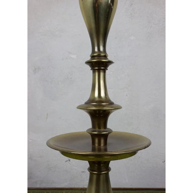 Pair of American Mid-Century English Brass Table Lamps For Sale - Image 4 of 10