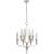 Chapman & Myers for Visual Comfort Signature Aiden Small Chandelier in Polished Nickel For Sale