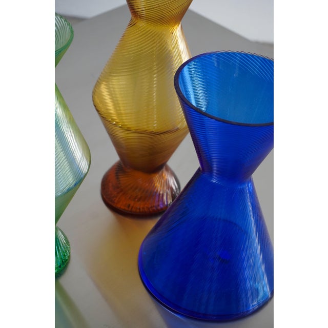 Mid-Century Modern Bohemian Crystal Vases, 1970s, Set of 3 For Sale - Image 3 of 6