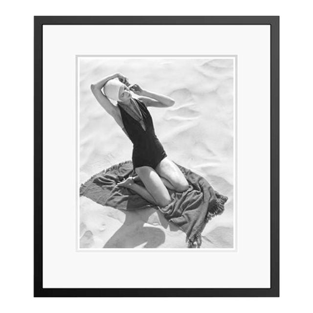 Girl on the Beach 1947 by Toni Frissell Framed C Print For Sale