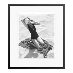 Girl on the Beach 1947 by Toni Frissell Framed C Print
