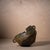 Late 20th Century Vintage Brutalist Hand-Formed Bronze Raku Ceramic Handled Vessel With Drain Hole For Sale - Image 5 of 12