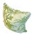 Vintage floral and leaf pillow with fringe. Down filled and zipper closure.