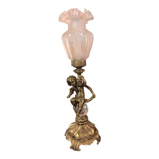 1960s Hollywood Regency Cherub Lamp For Sale