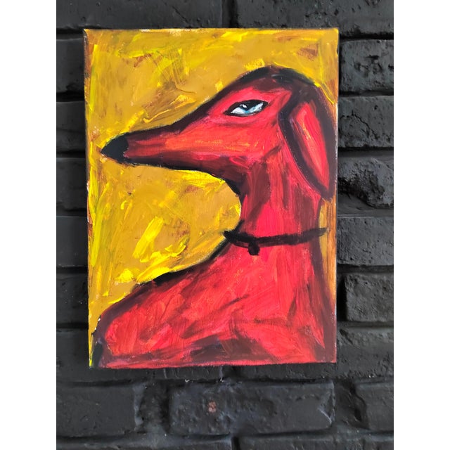 Early 21st Century Natalia Vypritskaia, Rubra, 2026, Acrylic on Canvas For Sale - Image 5 of 5