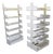 Industrial Shelving Units in White Lacquered Metal from Lips Vago, 1970s, Set of 3 For Sale