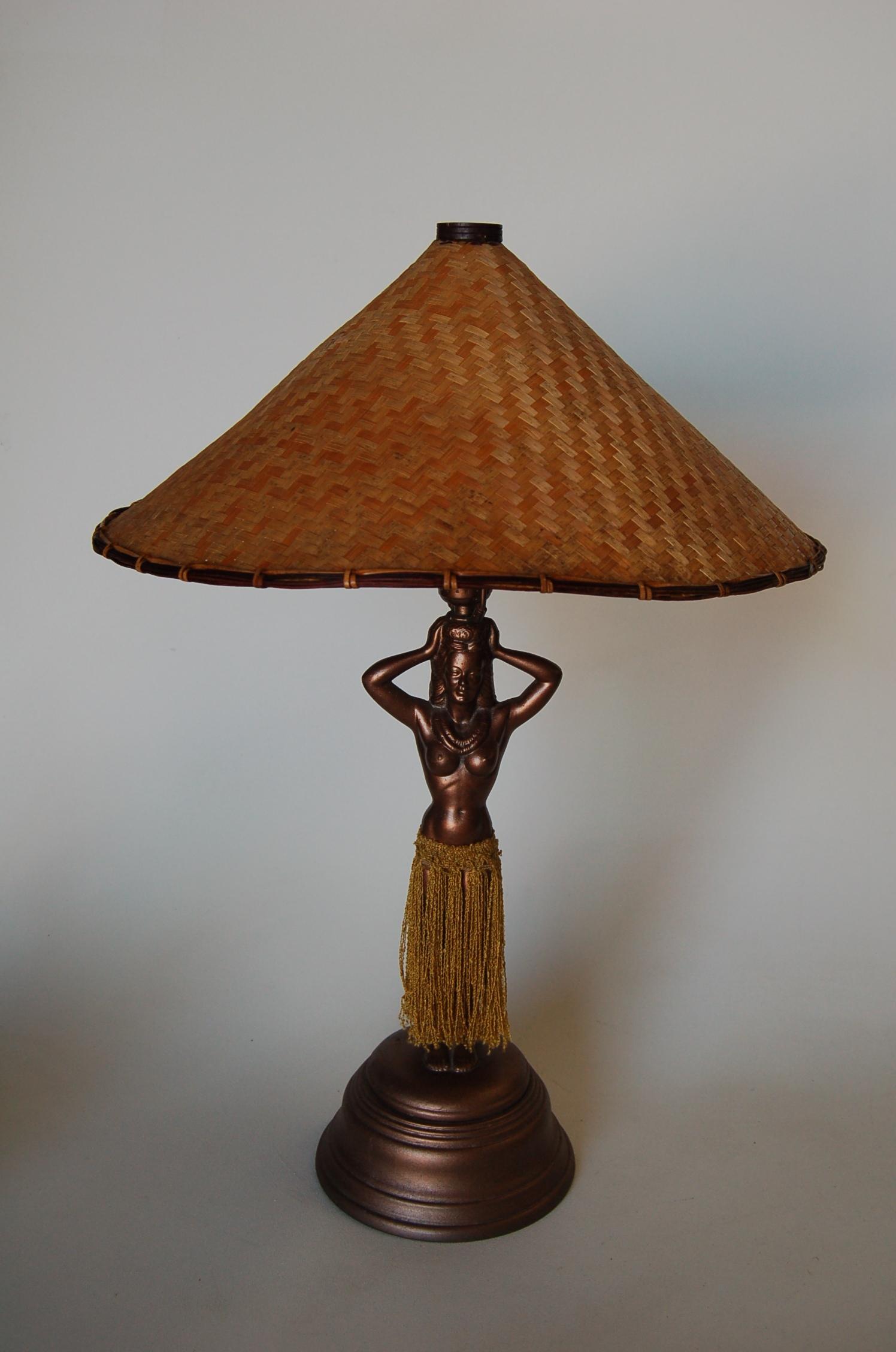 hula girl table lamp