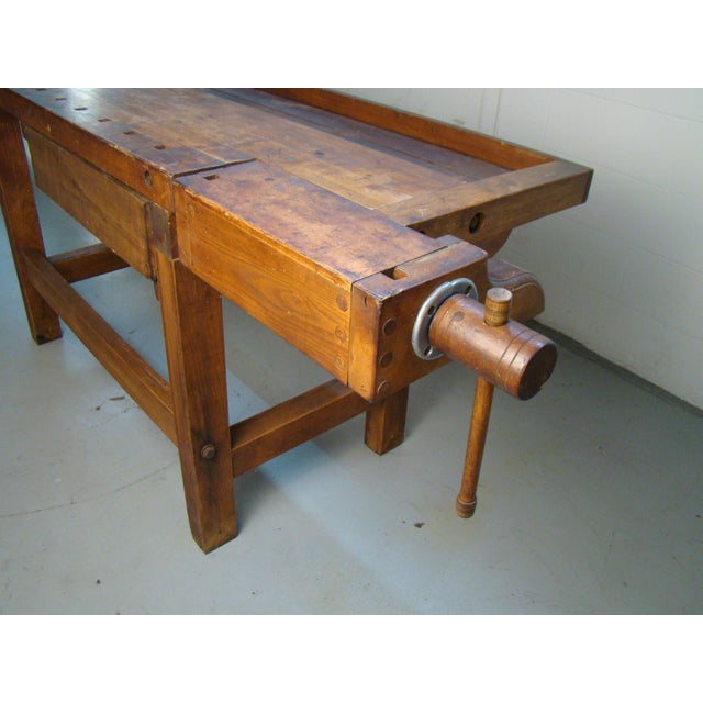 Antique Maker's Woodworking Bench Chairish