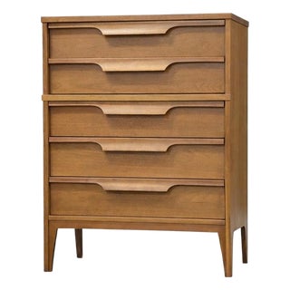 1960s Walnut Tall Dresser by Johnson Carper For Sale