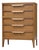 1960s Walnut Tall Dresser by Johnson Carper For Sale