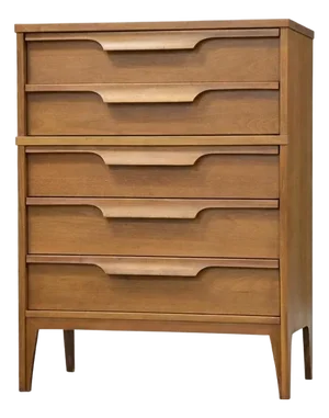 1960s Walnut Tall Dresser by Johnson Carper