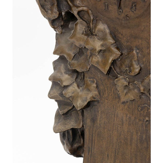 Early 20th Century W. Lachner Jugendstil Patinated Bronze Table Clock For Sale - Image 5 of 9