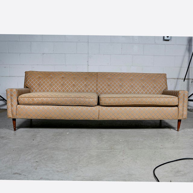 Vintage Mid Century Modern Low Back Couch Sofa Chairish