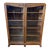 Antique French Carved Quarter Sawn Tiger Oak Bookcase ~Double Door Curio Cabinet For Sale