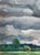 Vintage Original Oil Painting Landscape With Rolling Storm Clouds, 1997 For Sale - Image 11 of 12