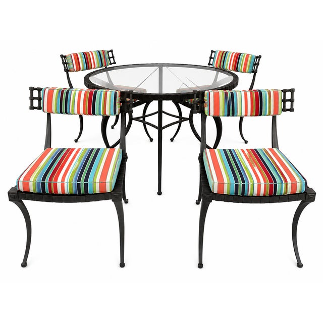 1950s Thinline Klismos Patio Set For Sale - Image 5 of 5