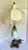 Antique Victorian Revival Hand-Painted Floral Glass Table Lamp With Dolphin Supports For Sale - Image 10 of 12