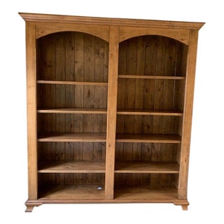 Country Knotty Alder Bookcase For Sale