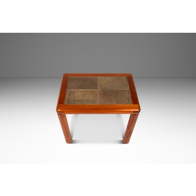 Introducing a splendid Danish-made side table produced by the respected Haslev . Featuring a table top constructed from...