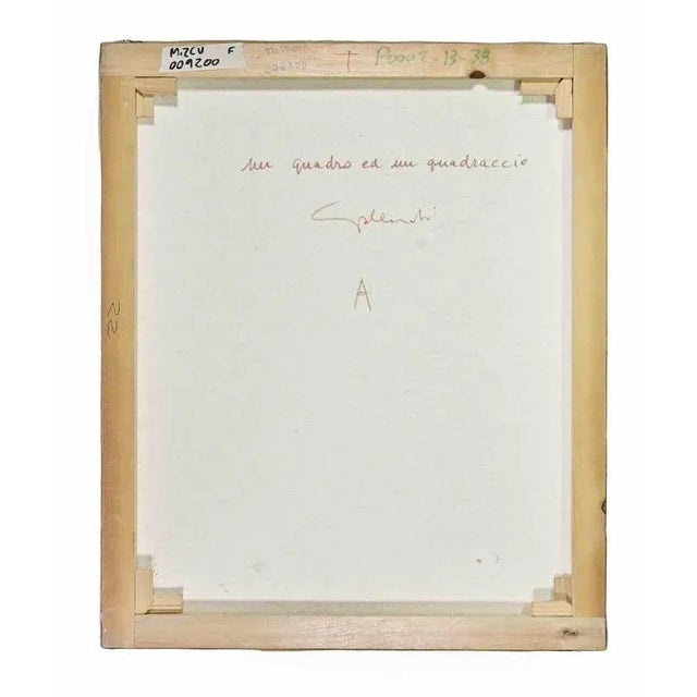 Modern Alberto Gallerati, Un Quadro ed un Quadraccio, Oil on Canvas, 1970s For Sale - Image 3 of 4