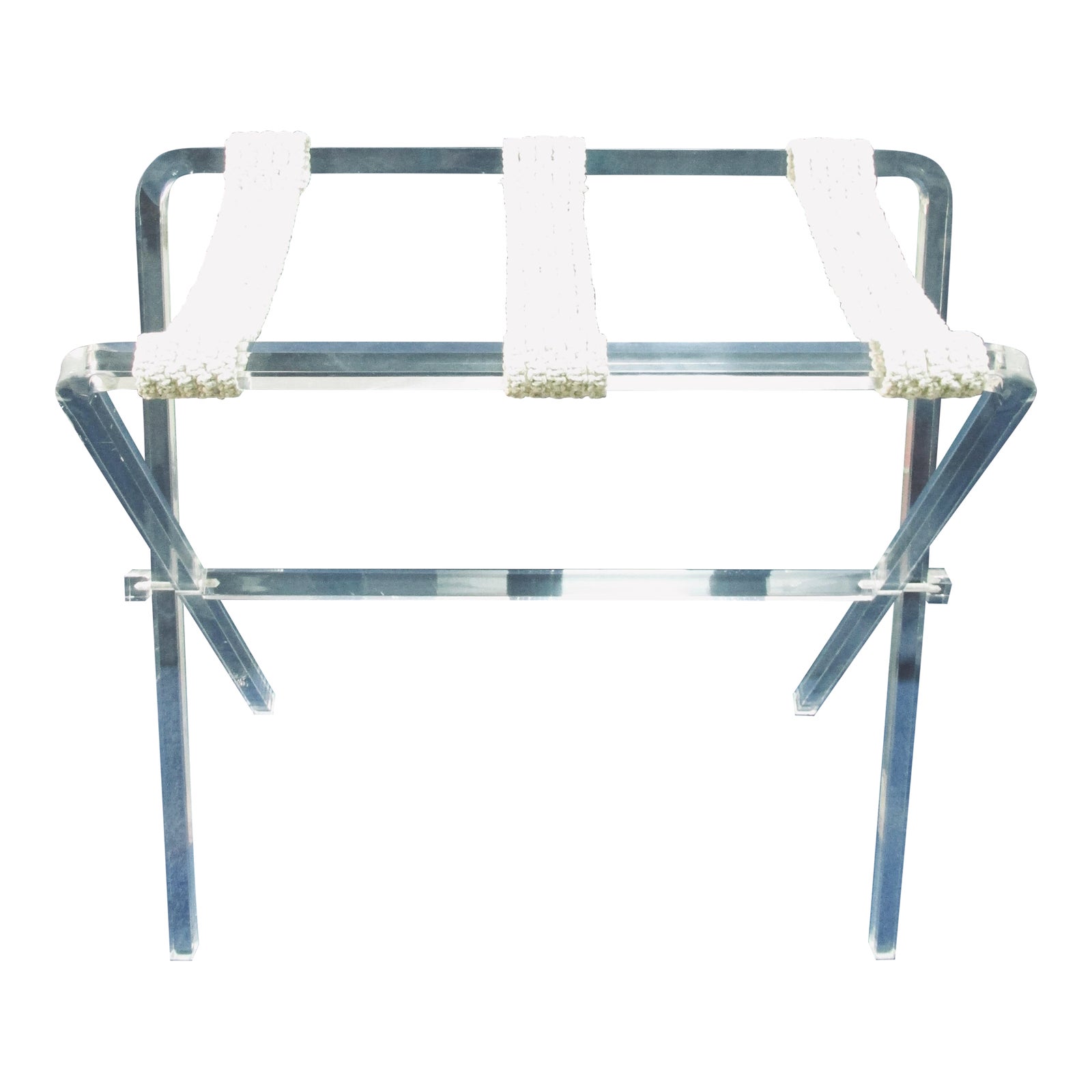 1970s Vintage Over-Sized Sheibe Acrylic Lucite Perspex Luggage Rack ...