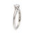 Classic Tiffany & Co. six-prong solitaire in platinum, set with a 0.24 carat round brilliant diamond graded D color and...