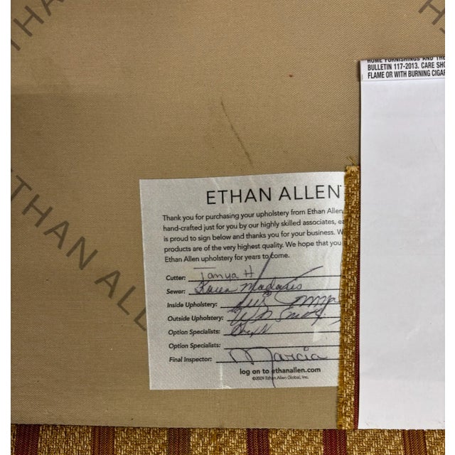 Custom Ethan Allen Regency Style Armchair Bergere For Sale - Image 12 of 12