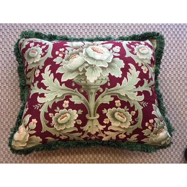 French Antique Fabric Pillow For Sale - Image 3 of 3