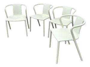 White Patio Chairs by Jasper Morrison for Magis, Set of 4