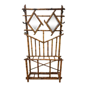 Vintage English Bamboo Hall Stand