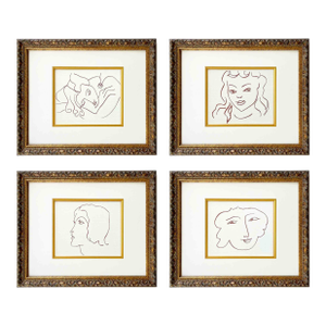 Matisse Set of Four Florilege Des Amours 1-134-178-180 Framed