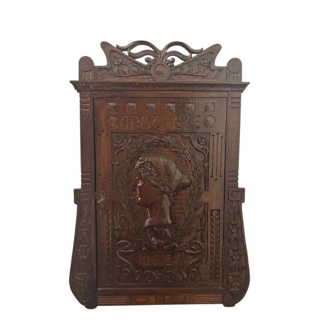 Antique Apothecary Cabinet 1900s For Sale - Image 6 of 6