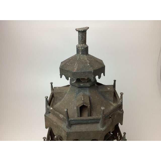 Folk Art Mid 19th Century Victorian Folk Art Zinc Bird House For Sale - Image 3 of 9