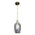 Tulip-Shaped Bubble Glass Pendant For Sale