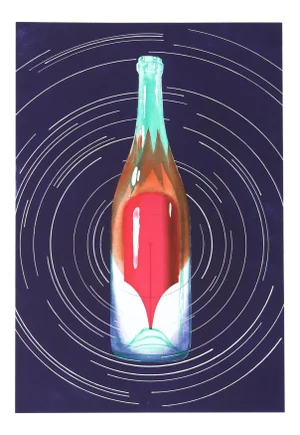 While the Earth Revolves at Night Etching - James Rosenquist