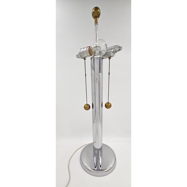 Mid-Century Modern Sonneman for Kovacs Chrome Modernist Bauhaus Table Lamp Circa 1960's For Sale - Image 3 of 9