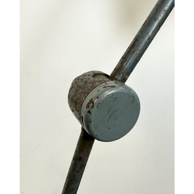 Large Industrial Grey Workshop Table Lamp, 1960s For Sale - Image 17 of 18