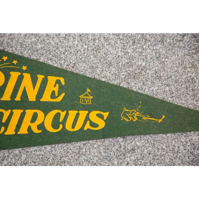 Traditional Shrine Circus Souvenir Felt Flag For Sale - Image 3 of 3