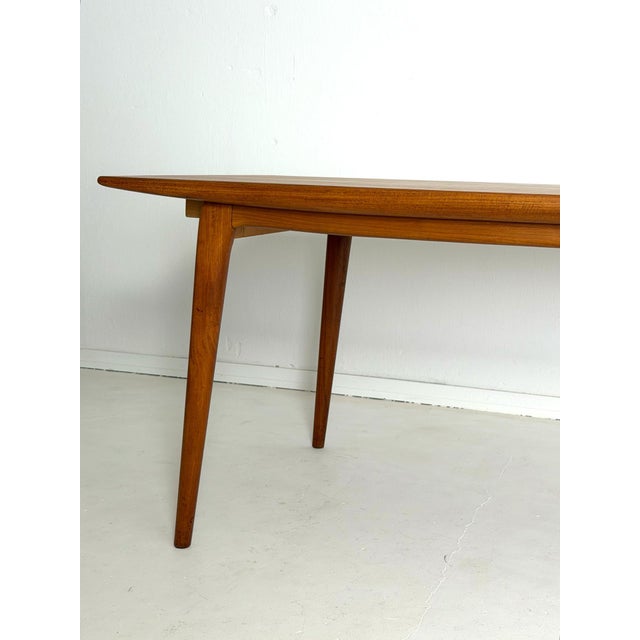 Boomerang Extendable Dining Table in Teak, 1960s For Sale - Image 4 of 13