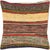 1960s Turkish Rag Pillow. Sewn with fragments of vintage hand made Anatolian cotton & linen kilims. Fiber fill. 523084