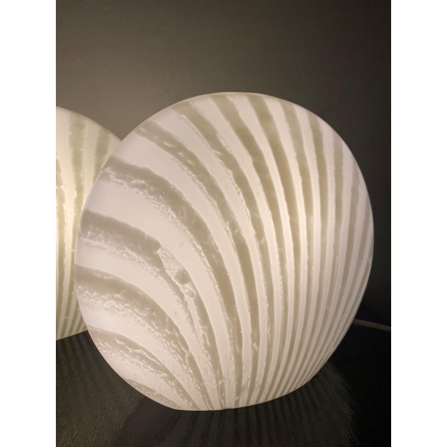 Gold Glass Magical Table Lamps Glass Zebra Series Set from Peill & Putzler, 1960s, Set of 2 For Sale - Image 8 of 17