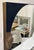 Modern Arteriors Modern Brass and Wood Envy Wall Mirror For Sale - Image 3 of 4