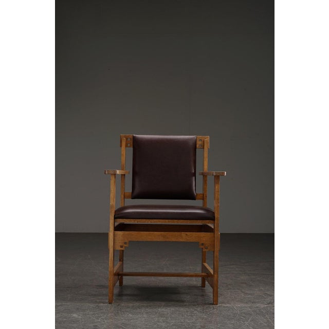 Architectural Desk Chair by Alphonse Siebers For Sale - Image 6 of 17