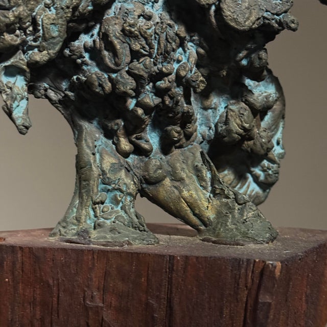 Bronze Vintage Abstract Brutalist Bronze Gargoyle Sculpture For Sale - Image 8 of 9