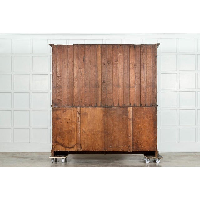 Large 19th Century English Pine Bleached Bookcases, 1900s For Sale - Image 11 of 12