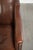 Brown Sheepskin Armchair in a Deep Brown Color Finished with Black Piping For Sale - Image 8 of 13