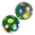 Vintage Murano Fratelli Toso Rainbow Wild Flower Garden Italian Art Glass Paperweights - A Pair For Sale