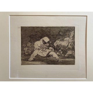 Francisco Goya, Que Locura, 1863, Etching For Sale