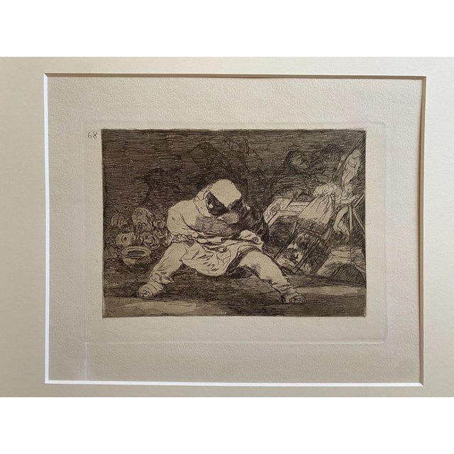 Francisco Goya, Que Locura, 1863, Etching For Sale