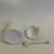 1920s Westmoreland English Hobnail Milk Glass Jam or Honey Jar With Lid and Porcelain Spoon For Sale In Washington DC - Image 6 of 10
